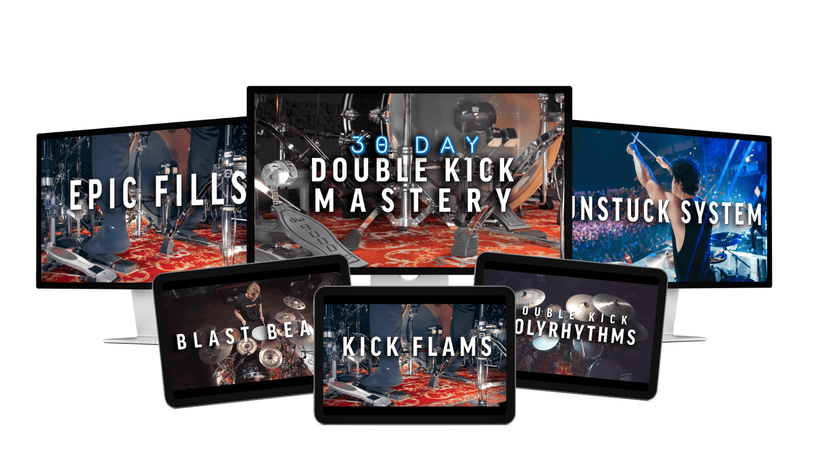 NEW COURSE 30day Double Kick Drum Mastery
